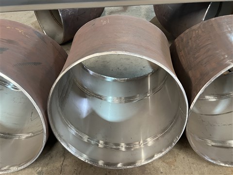 45°內(nèi)襯不銹鋼對(duì)焊彎頭